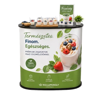 kínáló pult ovális tetővel
